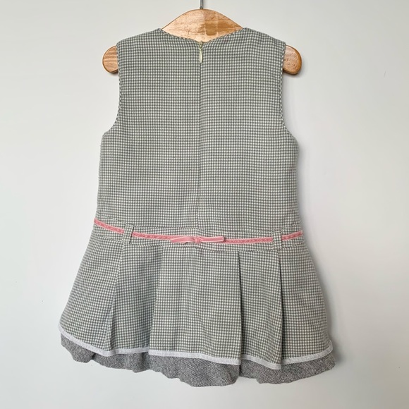 Mayoral Houndstooth Floral Dress•Like New - Picture 4 of 6